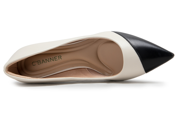 (W) C°BANNER Sheepskin High Heels 6cm 'Colorblock Stiletto' 圖 5