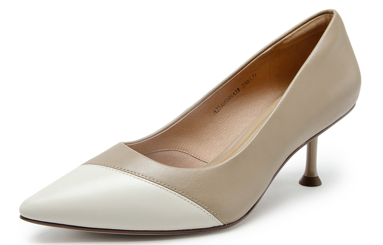 (W) C°BANNER Sheepskin High Heels 6cm 'Colorblock Stiletto' 圖 9