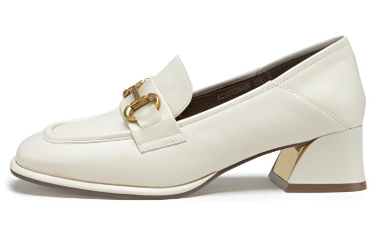 (W) C°BANNER Sheepskin Loafer 'Beige Horsebit'