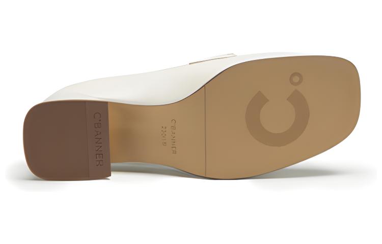 (W) C°BANNER Sheepskin Loafer 'Beige Horsebit' 圖 5