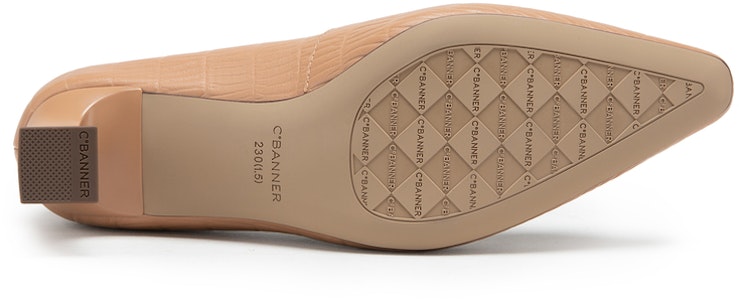 (W) C°BANNER 羊皮尖头粗跟5.5cm经典高跟鞋 A23158202 4