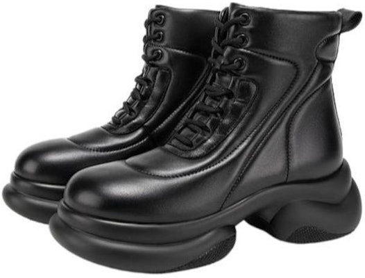 (Women) C°BANNER Sheepskin Round-Toe Lace-Up Platform Booties 'Comfort Versatile' A23531201 Order (Women) C°BANNER Sheepskin Round-Toe Lace-Up Platform Booties 'Comfort Versatile' A23531201