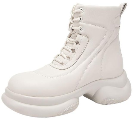 (Women) C°BANNER Sheepskin Round-Toe Lace-Up Platform Booties 'Comfort Versatile' A23531201 Lookbook (Women) C°BANNER Sheepskin Round-Toe Lace-Up Platform Booties 'Comfort Versatile' A23531201