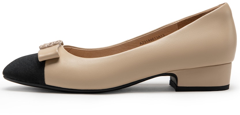 (Women) C°BANNER Sheepskin Round Toe Chunky Heel Pumps '3cm' A23144613 Sizing (Women) C°BANNER Sheepskin Round Toe Chunky Heel Pumps '3cm' A23144613
