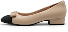 Sizing (Women) C°BANNER Sheepskin Round Toe Chunky Heel Pumps '3cm' A23144613