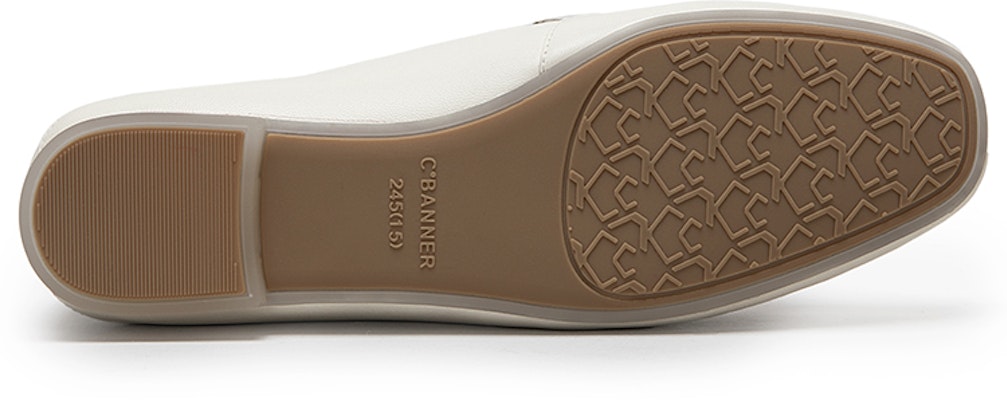 (Women) C°BANNER Sheepskin Simple Commuter Casual Flat 'White' A23111868B04 Purchase (Women) C°BANNER Sheepskin Simple Commuter Casual Flat 'White' A23111868B04