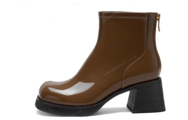 (W) C°BANNER Short Boot 'Fashionable Shiny Brown'