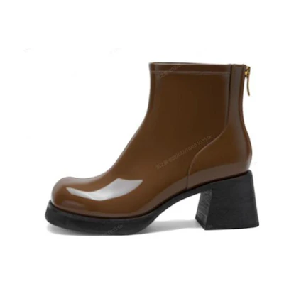 (W) C°BANNER Short Boot 'Fashionable Shiny Brown'