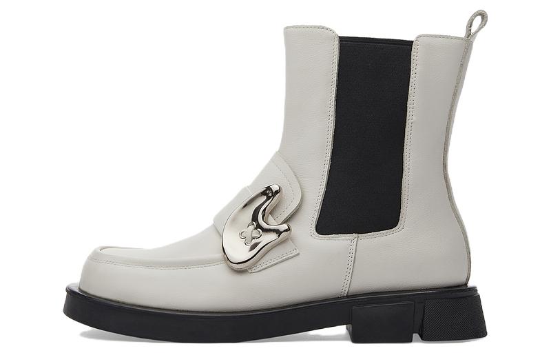 (W) C°BANNER Short Chelsea Boots 'Beige British'