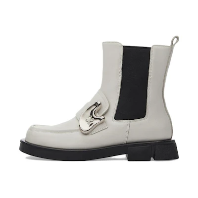 (W) C°BANNER Short Chelsea Boots 'Beige British'