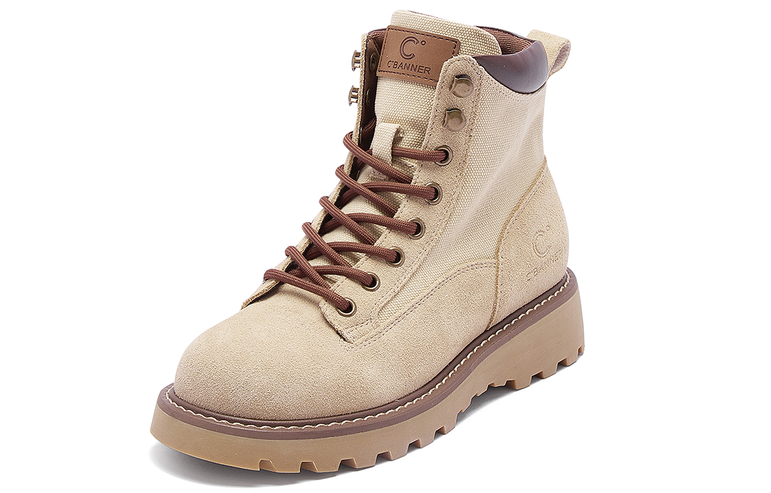 (W) C°BANNER Short Martin Boots 'Apricot Leather Patchwork' 圖 2