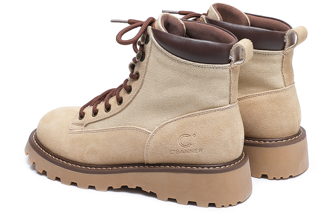 (W) C°BANNER Short Martin Boots 'Apricot Leather Patchwork' 圖 4