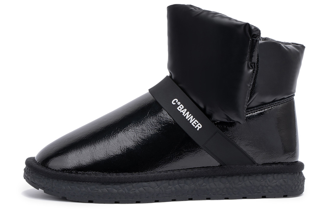 (W) C°BANNER Short Snow Boots 'Black CMFT Patchwork'