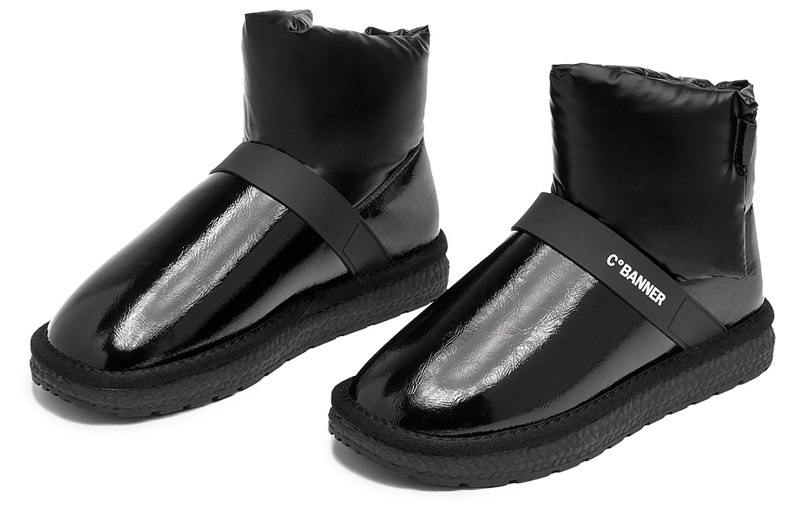 (W) C°BANNER Short Snow Boots 'Black CMFT Patchwork' 圖 3