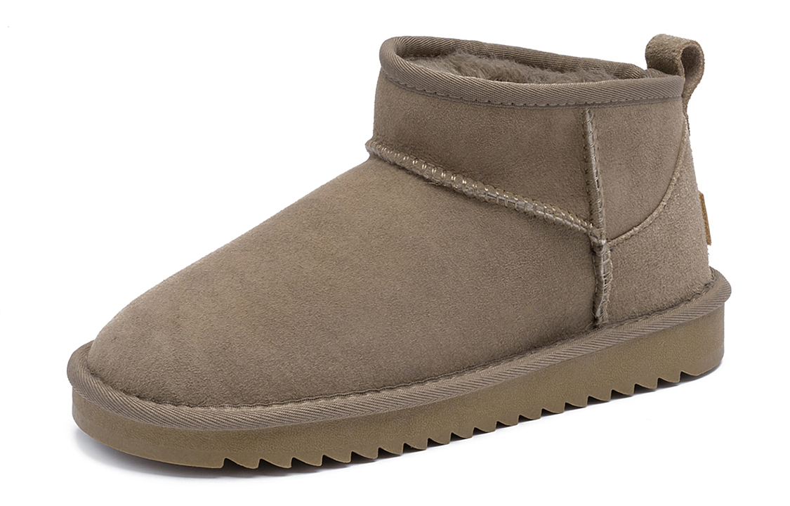 (W) C°BANNER Short Snow Boots 'Wool Splice Brown' 圖 2