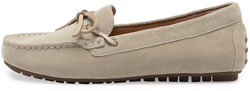 千百度C°BANNER 牛皮革舒適懶人一腳蹬平底鞋 女款 米灰色 Buy 千百度C°BANNER 牛皮革舒適懶人一腳蹬平底鞋 女款 米灰色