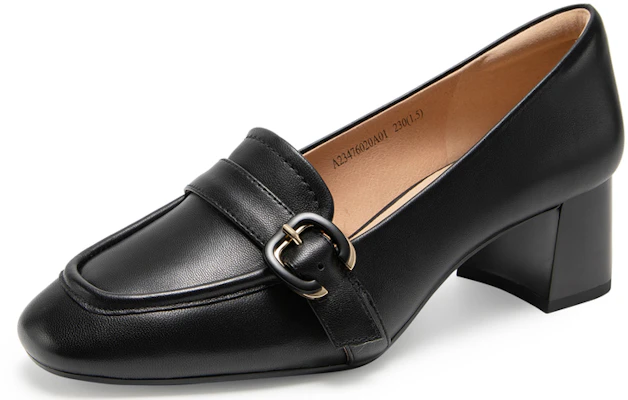 (W) (レディース) C°BANNER スリッポン 'ブラックレザー' A23476020 A23476020 1