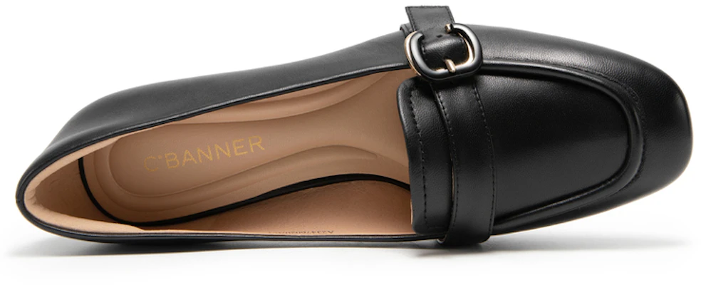 (W) (レディース) C°BANNER スリッポン 'ブラックレザー' A23476020 A23476020 2