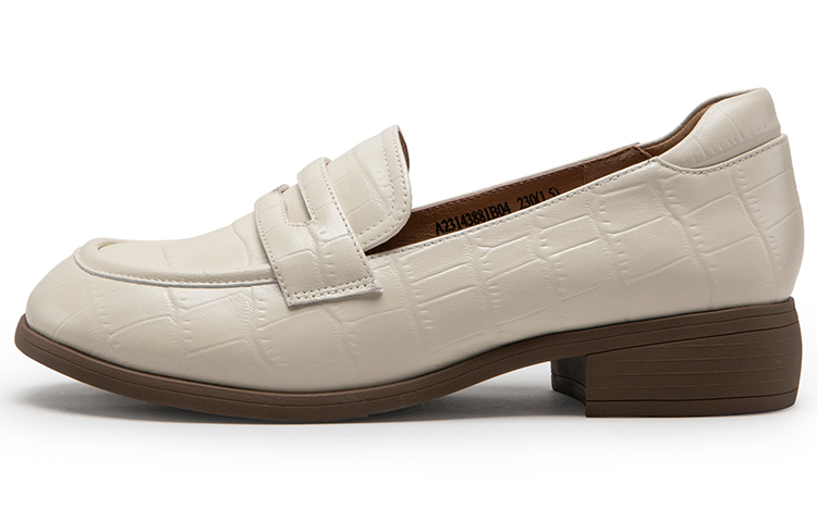 (Women) C°BANNER Slip-On Chunky Mid-Heel 'Beige' A23143881B04