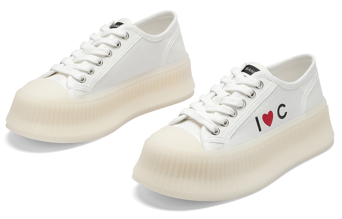 (W) C°BANNER Sneaker Low-Top 'White Love' 圖 3