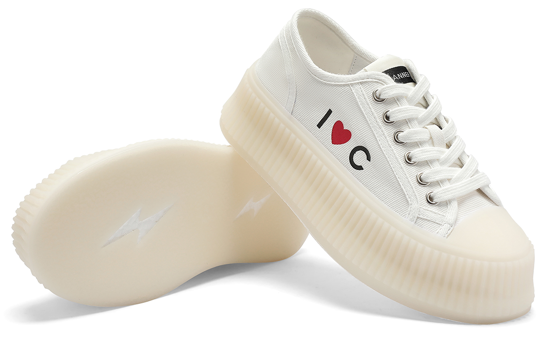 (W) C°BANNER Sneaker Low-Top 'White Love' 圖 4