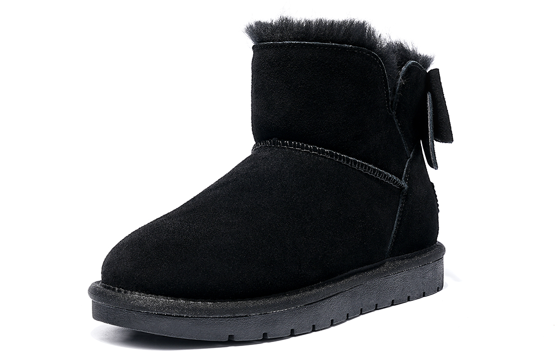 (W) C°BANNER Snow Boots 'Black Velvet Warmth'