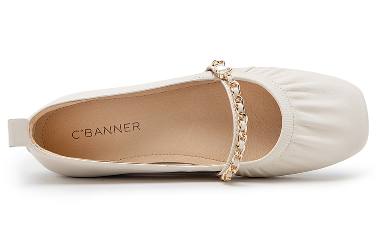 (W) C°BANNER Spring Summer New Fashion Flat 'Metallic Accessories White' 圖 5