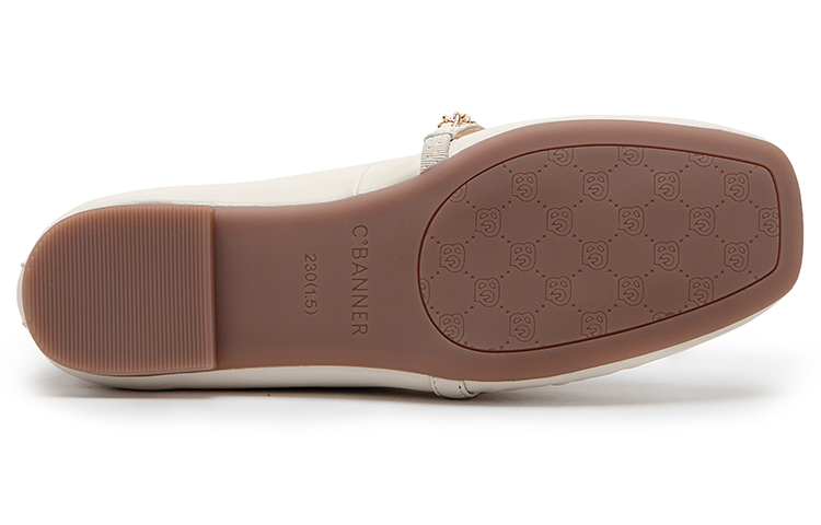 (W) C°BANNER Spring Summer New Fashion Flat 'Metallic Accessories White' 圖 6