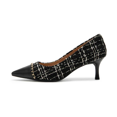 (W) C°BANNER Stiletto 6cm 'Tweed Chic Elegance'