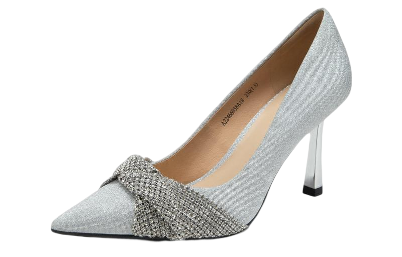 Order (W) C°BANNER 高跟鞋 '华丽扭曲银色' A22437110X01