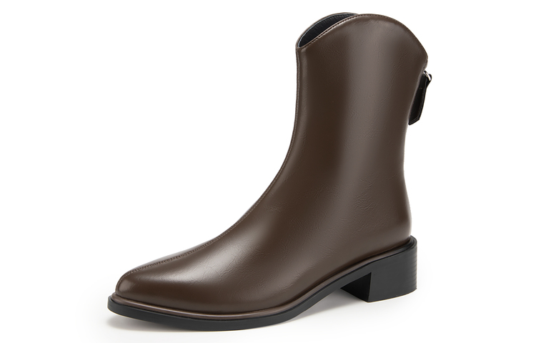 (W) C°BANNER Synthetic Leather Ankle Boots 3.5cm 'Meilade Slimming' 圖 3