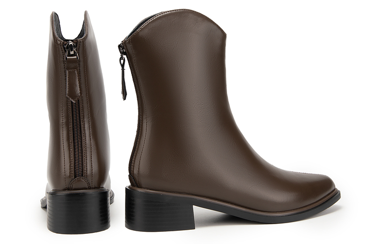 (W) C°BANNER Synthetic Leather Ankle Boots 3.5cm 'Meilade Slimming' 圖 4