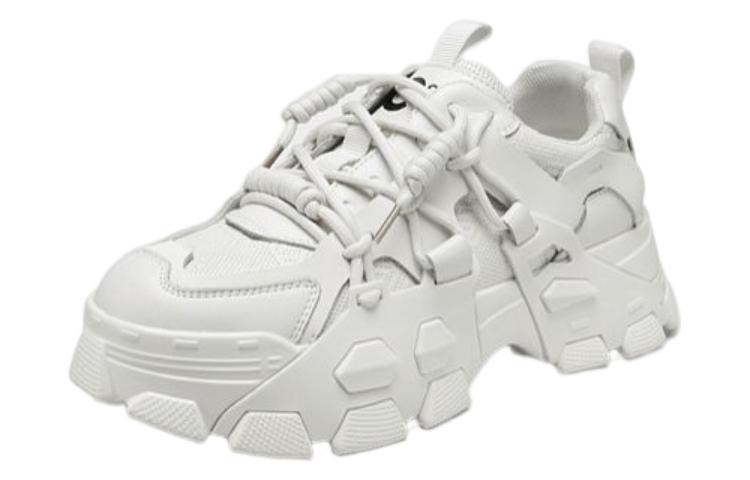 (W) C°BANNER Synthetic Leather CMFTable Trendy Patchwork 'Beige Dad Shoes' 圖 2