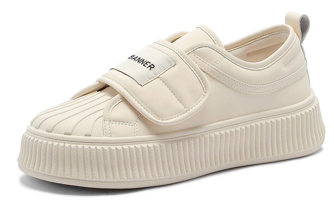 (W) C°BANNER Synthetic Leather Low-Top Sneaker 'Beige Basics'