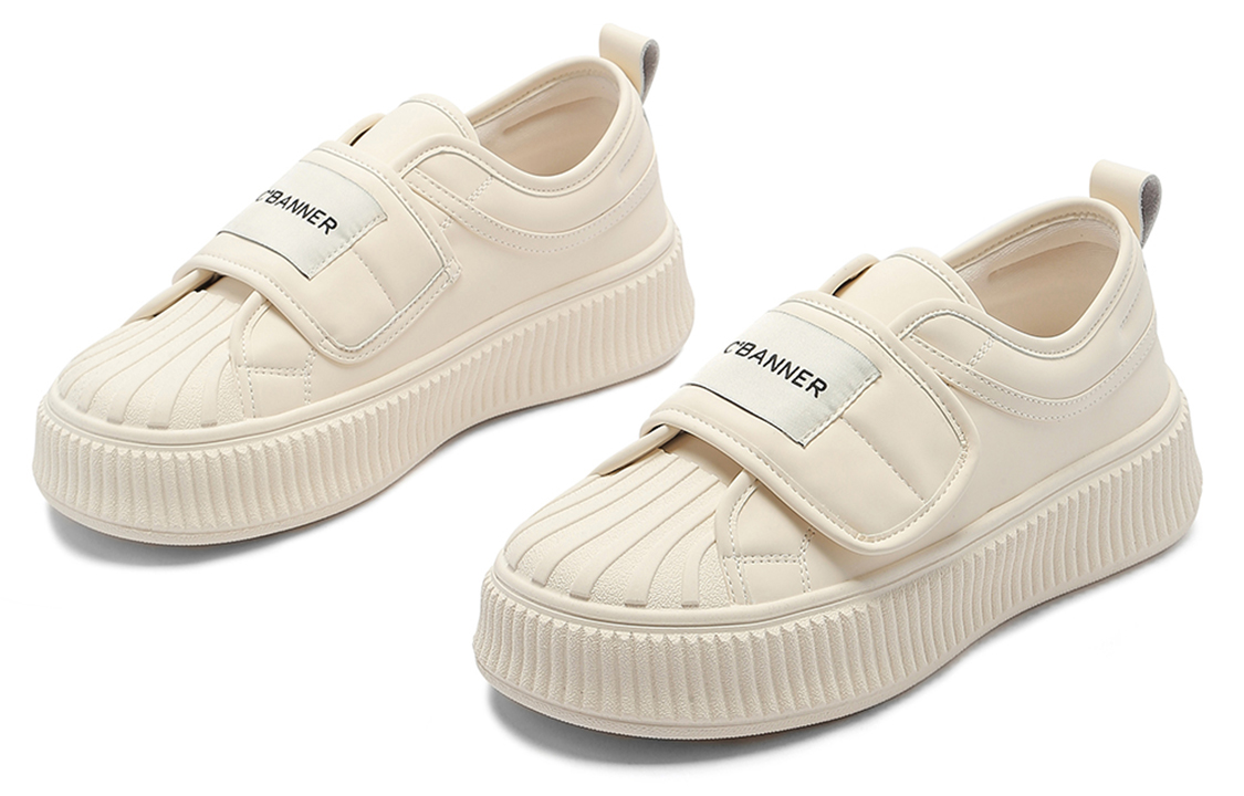 (W) C°BANNER Synthetic Leather Low-Top Sneaker 'Beige Basics' 圖 2