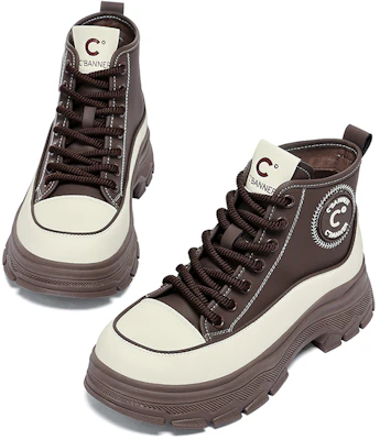 (Women) C°BANNER Synthetic Leather Short Martin Boots 'Fashion Slimming Height-Increasing' Q8433139D01 1