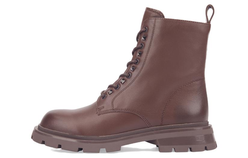 Buy (Women) C°BANNER Thick-Sole Comfort Zipper Martin Boots 'Coffee' A21519052B02