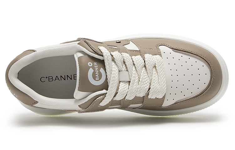 (W) C°BANNER Thick Bottom Breathable Low Top Sneakers 'Panda Colorblock' 圖 11