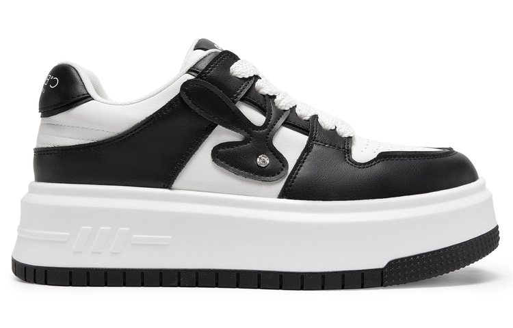 (W) C°BANNER Thick Bottom Breathable Low Top Sneakers 'Panda Colorblock' 圖 2