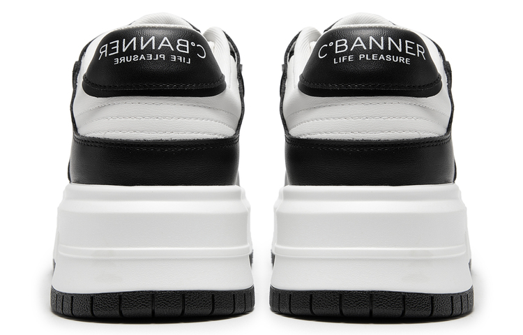 (W) C°BANNER Thick Bottom Breathable Low Top Sneakers 'Panda Colorblock' 圖 4