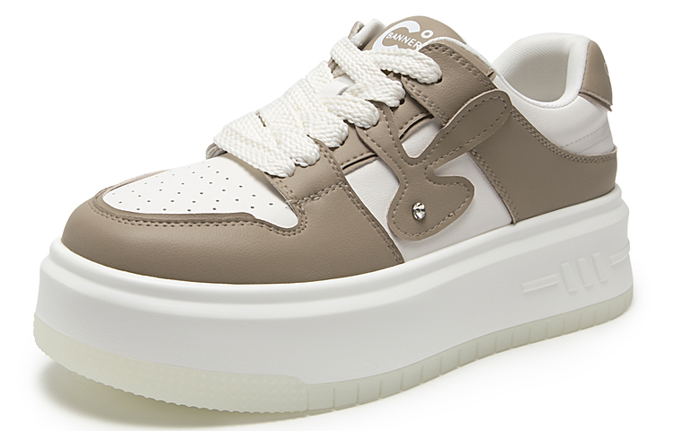 (W) C°BANNER Thick Bottom Breathable Low Top Sneakers 'Panda Colorblock' 圖 9