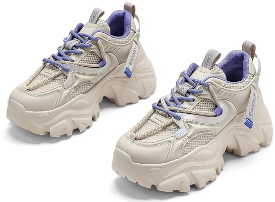 (W) C°BANNER Sepatu Tebal Kasual Serbaguna 'Dad Shoe Putih Ungu' QA832739WC2 Lookbook (W) C°BANNER Sepatu Tebal Kasual Serbaguna 'Dad Shoe Putih Ungu' QA832739WC2