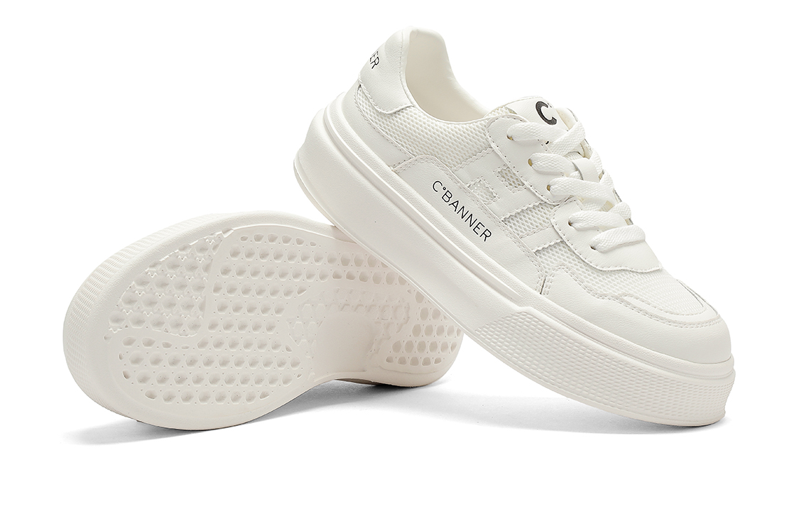 (W) C°BANNER Thick Bottom Versatile Casual 'Fashion White' 圖 4