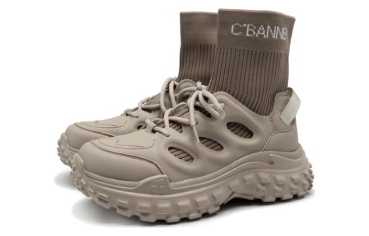 (W) C°BANNER Thick Sole Elastic Sock Ankle Boot 'Grey' 圖 2