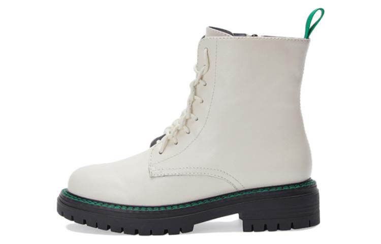 Buy (Women) C°BANNER Thick Sole Elegant Short Zip Martin Boots 'Beige' A21598861B04