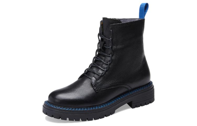 (W) C°BANNER Thick Sole Elegant Zip Martin Boots 'Black' 圖 2