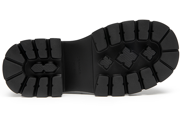 (W) C°BANNER Thick Sole Lace-up Loafer 'Black' 圖 6