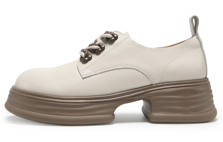 (W) C°BANNER Thick Sole Leather Round Toe 'Casual' 圖 2