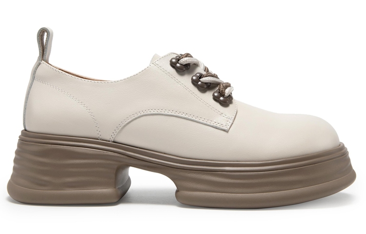 (W) C°BANNER Thick Sole Leather Round Toe 'Casual' 圖 4