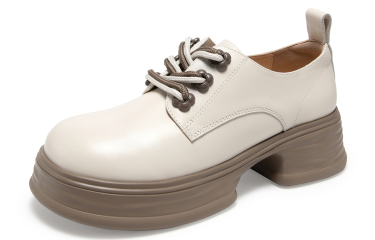 (W) C°BANNER Thick Sole Leather Round Toe 'Casual' 圖 6